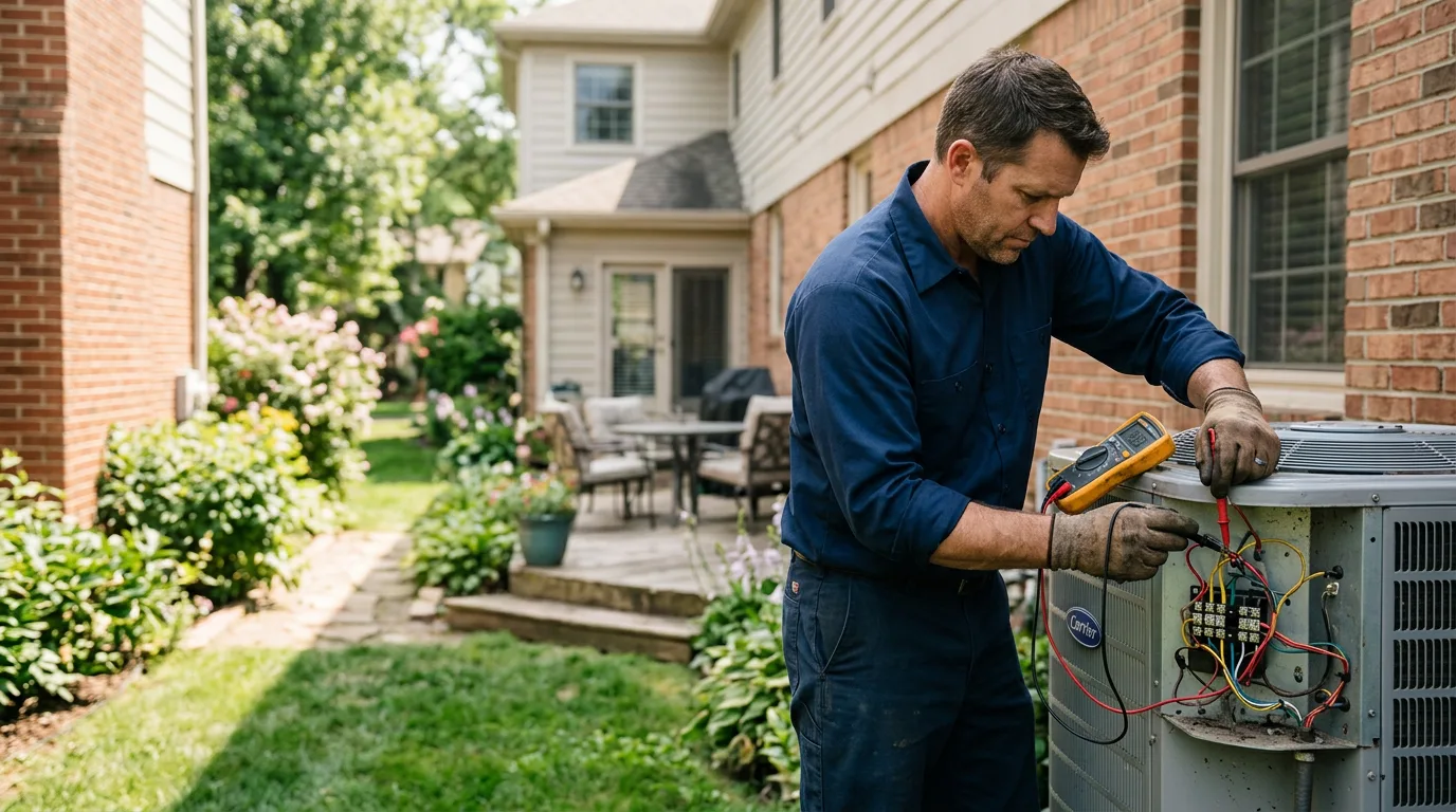 HVAC technician working near Crab Orchard, KY